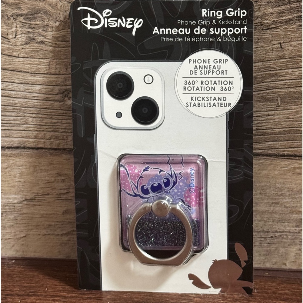 DISNEY -  Stitch Cell Phone Ring Grip & Kickstand, New In Package
